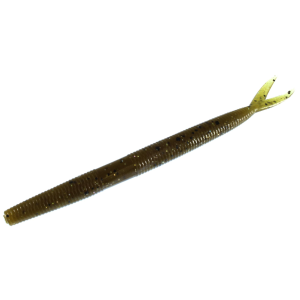 Zoom Fluke Stick Jr Green Pumpkin Magic 10pk