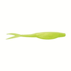 Zoom Super Fluke Jr 4'' Chartreuse Pearl 10pk