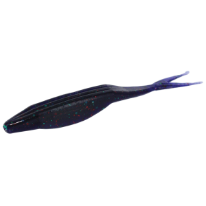 Zoom Super Fluke Jr 4'' Junebug Red 10pk