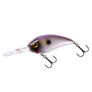 Bomber Fat Free Shad Jr. Crankbait 2-1/2" 5/8 oz Purple Pearl Ayu