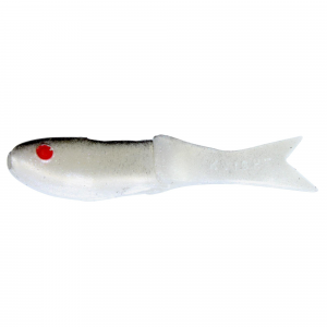 Creme Lit'l Fishie 2.5'' White Pearl/Gray Back 10pk