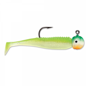 VMC Boot Tail Jig 1/32oz Green Orange Glow