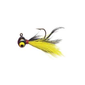 NotHead Feather Jig 1/32 Black/Yellow 2pk