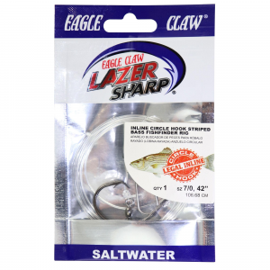 EA Lazer Circle Hook Rig 7/0 Fishfinder PlatinumBlack