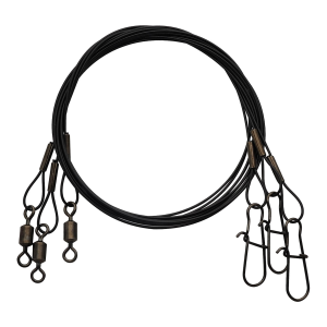 EA Steel Leader 45lb 18'' Black 3pk