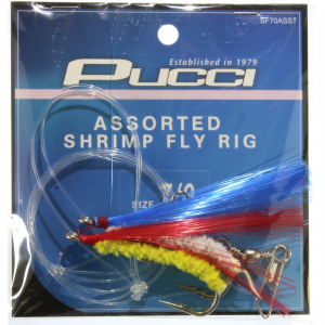 P-Line Rig Shrimp Fly SF70 Asst R/Y B/W BK/W