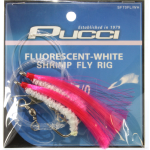 P-Line Rig Shrimp Fly SF70 Flo/White