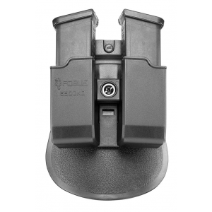 DOUBLE MAG POUCH FOR GLOCK/H&K 9/40 w/ tension screw & speed side cut