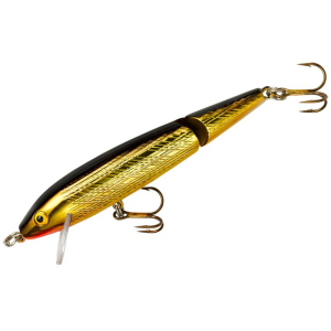 Rebel Minnow Jointed Jerkbait 3-1/2" Gold/Black