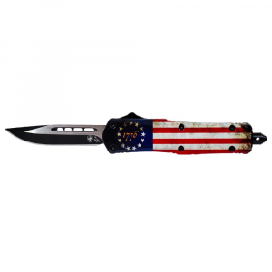 Templar Knife Small Knife 2-3/4" Drop Point Blade Betsy Ross Flag