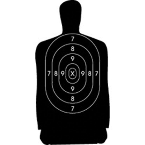 Speedwell Official NRA Police Qualification Silhouette Police Silhouette Reduced 25 yd., 500/Pack