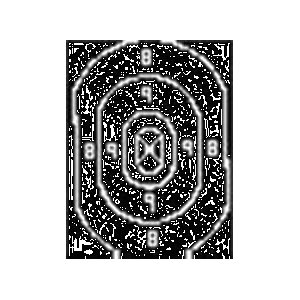 Speedwell Official NRA Police Qualification Silhouette Target Repair Center - 500/Pack