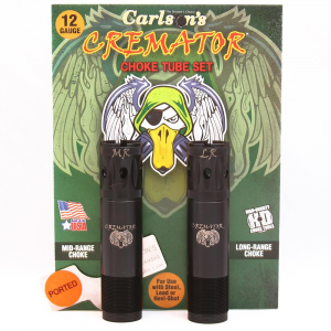 Carlson's Cremator Waterfowl Mid and Long Range Ported Choke Tube for 12 ga Browning Invector Plus 2/ct