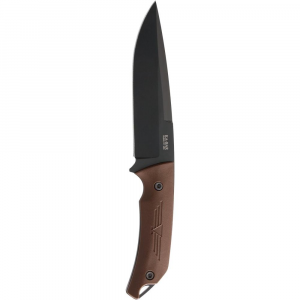 Ka-Bar Jarosz Turok Fixed Knife 6-1/4" Clip Point Blade Brown
