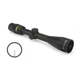 Trijicon Accupoint Rifle Scope - 3-9x40mm Amber Triangle Post Reticle w/BAC 33.8-11.3' FOV 3.6-3.2" ER Matte