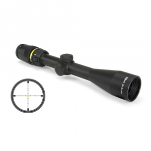 Trijicon Accupoint Rifle Scope 3-9x40mm Mil-Dot Crosshair w/Amber Dot Reticle 33.8-11.3' FOV 3.6-3.2" ER Matte