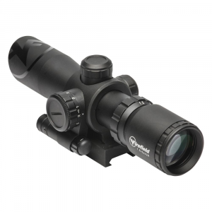Firefield Barrage Riflescope with Red Laser -  1.5-5x32 Illuminated Mil-Dot Reticle Black Matte