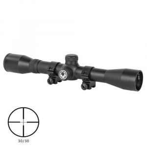 Barska Riflescope 4x32 Plinker-22 Black Matte 30/30 3/8in Dovetail Rings
