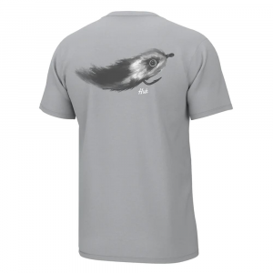 Huk Streamer Fly Short Sleeve Shirt Harbor Mist XL