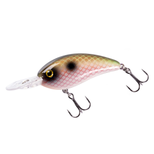 Bomber Fat Free Guppy Crankbait 2-3/8" 3/8 oz Electric Shad