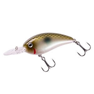 Bomber Fat Free Guppy Crankbait 2-3/8" 3/8 oz Green Pearl Shad
