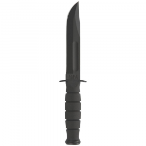 Ka-Bar Short Ka-Bar Fixed Knife 5-1/4" Clip Point Blade Black
