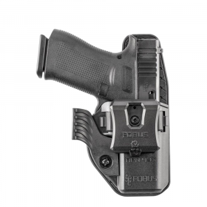 Fobus Handgun Holster OWB Paddle IWB Clip Wing & Sweatguard Appendix for Glock 43/43x/43x MOS with SAS Black Ambi
