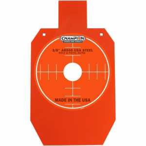 Champion AR500 Center Mass 66% IPSC Steel Target 3/8" Orange