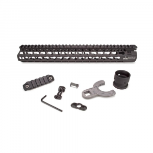 Bravo Company Alpha Keymod Rail Fits AR Rifles 13" Aluminum Alloy Black Finish  Includes BCM KeyMod Sling Mount and a BCMGUNFIGHTER KeyMod Nylon Rail BCM-KMR-A13-556-BLK