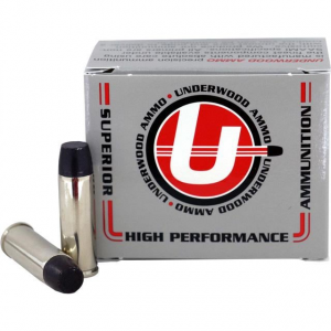 Underwood Ammo Lead Wide Long Nose Gas Check Handgun Ammuniton 41 Rem Mag 265gr SP 1350 fps20/ct
