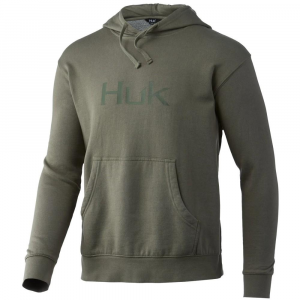 Huk Logo Cotton Hoodie Moss S