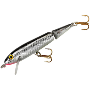 Rebel Minnow Jointed Crankbait 2-1/2" 1/8 oz Silver/Black
