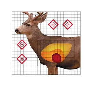 Pro-Shot Mule Deer Sight In Target 25" x 25" - 5/ct