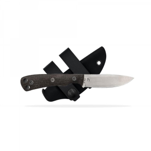 Shield Arms Ascent Mini Stone Fixed Knife 2-9/10" Drop Point Blade Black Burlap