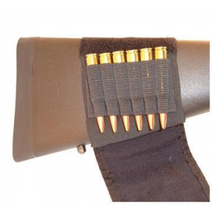 Grovtec Buttstock Cartridge Shell Holder Rifle with Flap Brown