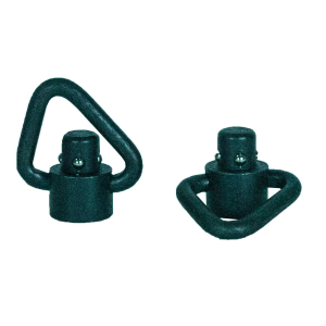 Grovtec Recessed Plunger Heavy Duty Angled Loop Push Button Swivels Black