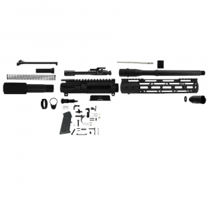 TacFire 10.5" Unassembled AR 300 Blackout Pistol Build Kit with Lower Parts Kit