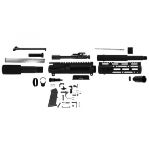TacFire 7.5" Unassembled AR 300 Blackout Pistol Build Kit with Lower Parts Kit