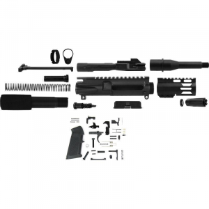 TacFire Unassembled 9mm Luger 7" Barrel Pistol Build Kit with Lower Parts Kit