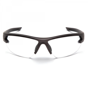 Pyramex Venture Gear Semtex 2.0 Shooting Glasses Gun Metal Frame with Clear Anti-Fog Lens