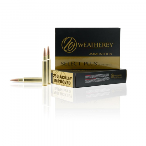 Weatherby Rifle Ammo .280 Ackley Improved 139 gr BTHP 3050 fps 20/ct