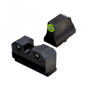 XS Sight Systems R3D 2.0 Suppressor Height Night Sights for Glock 20/21/29/30/30S/37/41 Green Front with Black Rear