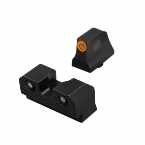 XS Sight Systems R3D 2.0 Suppressor Height Night Sights for Glock 20/21/29/30/30S/37/41 Orange Front with Black Rear