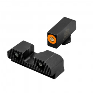 XS Sight Systems R3D 2.0 Night Sights for Glock Orange Front with Black Rear