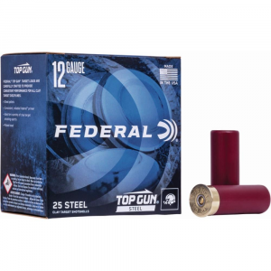 Federal Top Gun Steel Shotshells 12 ga 2-3/4" 1-1/8oz 1145 fps #7 25/ct