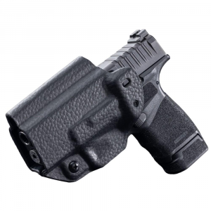 Mission First Tactical Leather Hybrid IWB/OWB Holster for Springfield HellCat Black Ambi