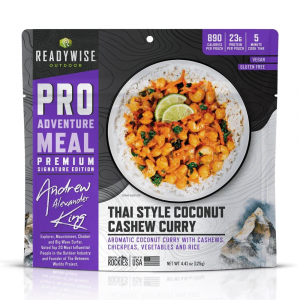 ReadyWise Outdoor Pro Meal Thai Coconut Cashew Curry Single Pouch