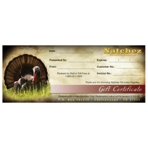 Natchez 100 Dollar Gift Certificate (Will Be Mailed)