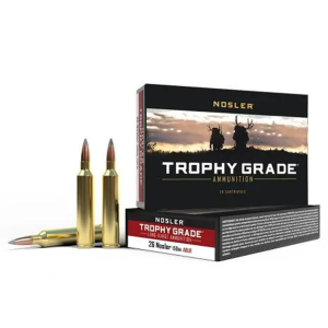 Nosler Nosler Ammo Trophy Grade Rifle Ammunition 26 Nosler 150g AB LR 3200 fps SP 20/ct - $101.99 at Natchez Shooting & Outdoors