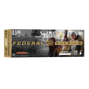 Federal Federal Trophy Copper Rifle Ammunition 6.5 PRC 120 gr TC 3100 fps 20/ct - $49.99 at Natchez Shooting & Outdoors
